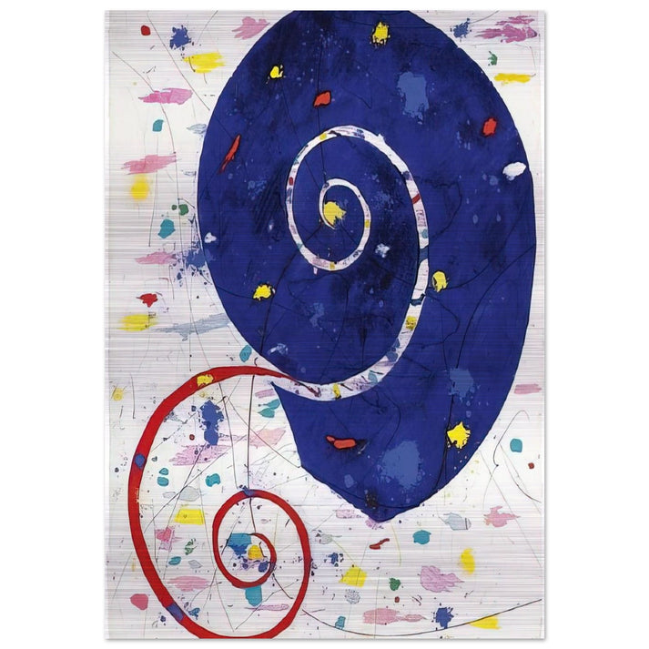 Ammonite SFM 82-063 - Sam Francis Brushed Aluminum Print - 70x100 cm / 28x40 inches | Sam Francis Aluminum Print | Sam Francis Prints