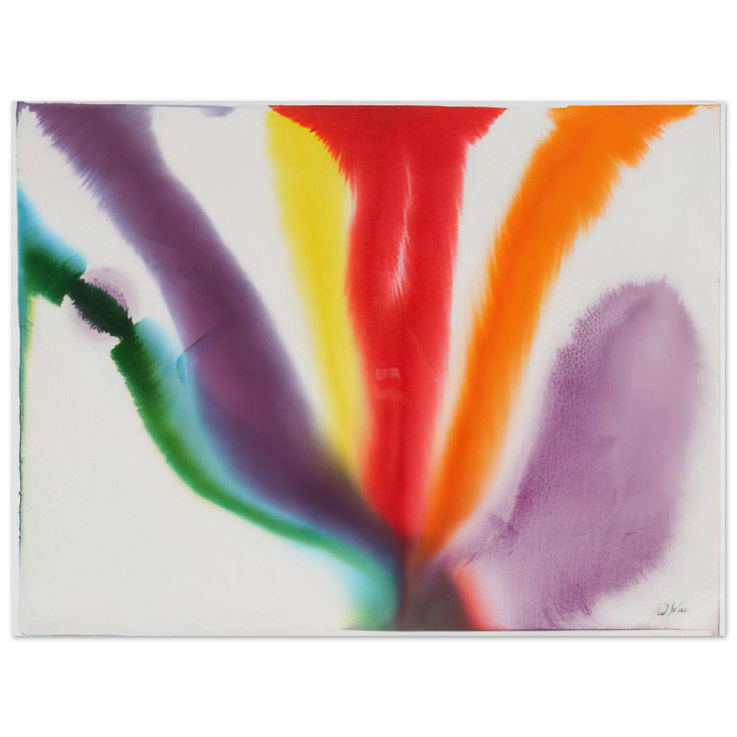 Paul Jenkins - Phenomena Compass Bearing 75x100 cm / 30x40inches Fine Art Poster
