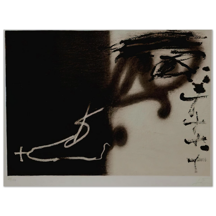 Antoni Tapies - DIVIS 1983 75x100 cm / 30x40inches Fine Art Poster