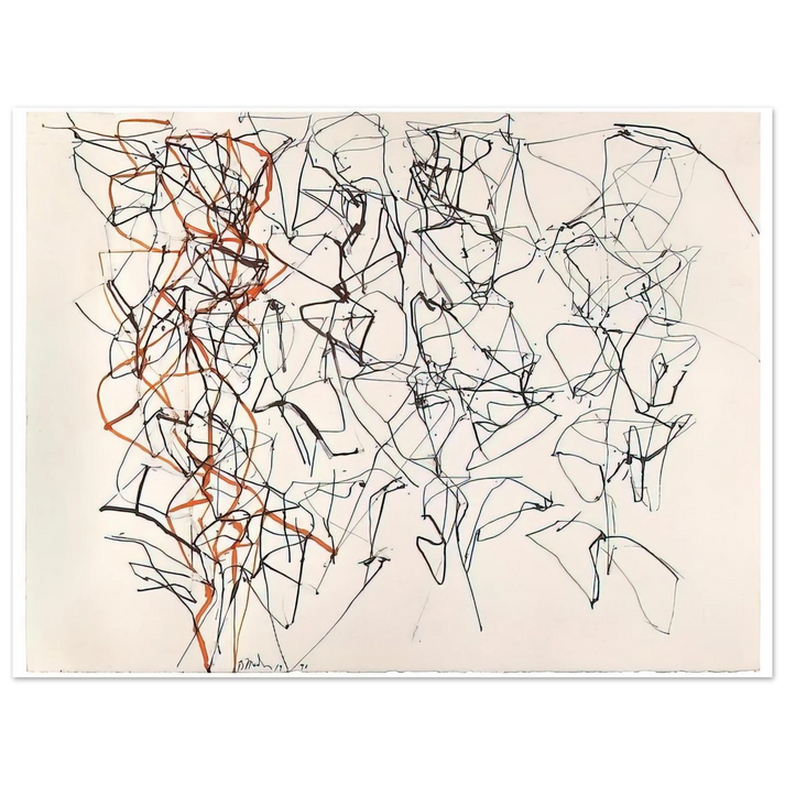 Brice Marden - Study for the Virgins - 1990 75x100 cm / 30x40inches Fine Art Poster