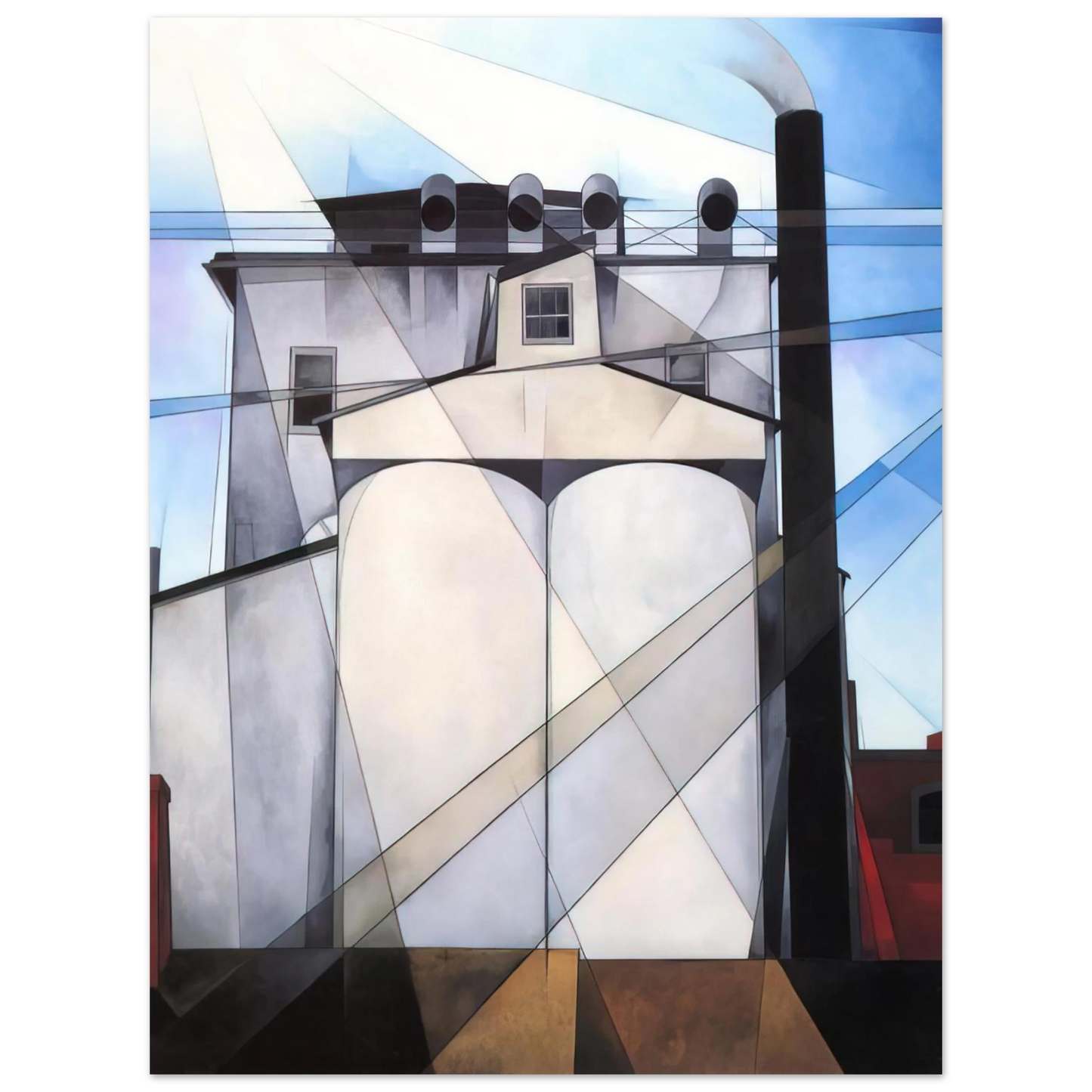 Charles Demuth - My Egypt - 1927 75x100 cm / 30x40inches Fine Art Poster
