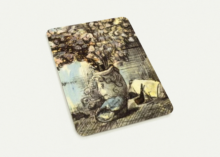 Honesty in a Vase By Vincent van Gogh Pack of 10 Post Cards | Vincent van Gogh Post Cards | A6 (10.5 x 14.8 cm) - 4.1 x 5.8 inches
