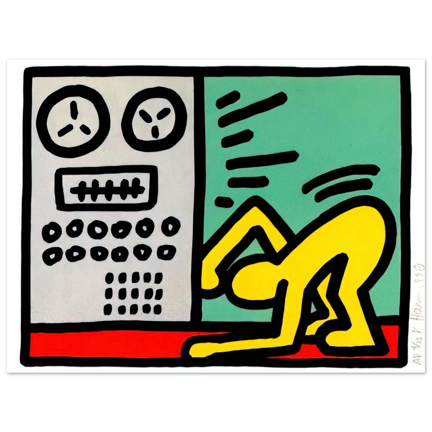 Keith Haring - POP SHOP III 1989 75x100 cm / 30x40inches Fine Art Poster | Keith Haring Art For Sale