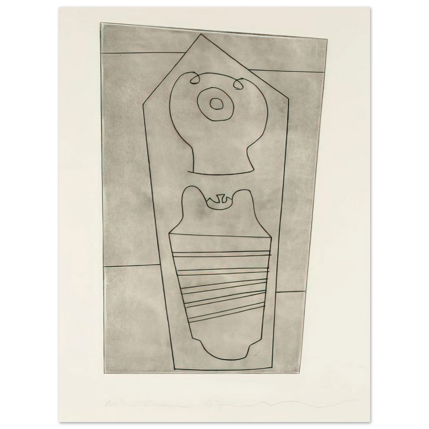 Ben Nicholson - Turkish form - 1967 75x100 cm / 30x40inches Fine Art Poster
