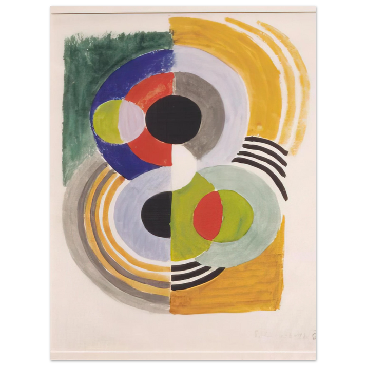 Sonia Delaunay - COMPOSITION WITH DISCS 75x100 cm / 30x40inches Fine Art Poster