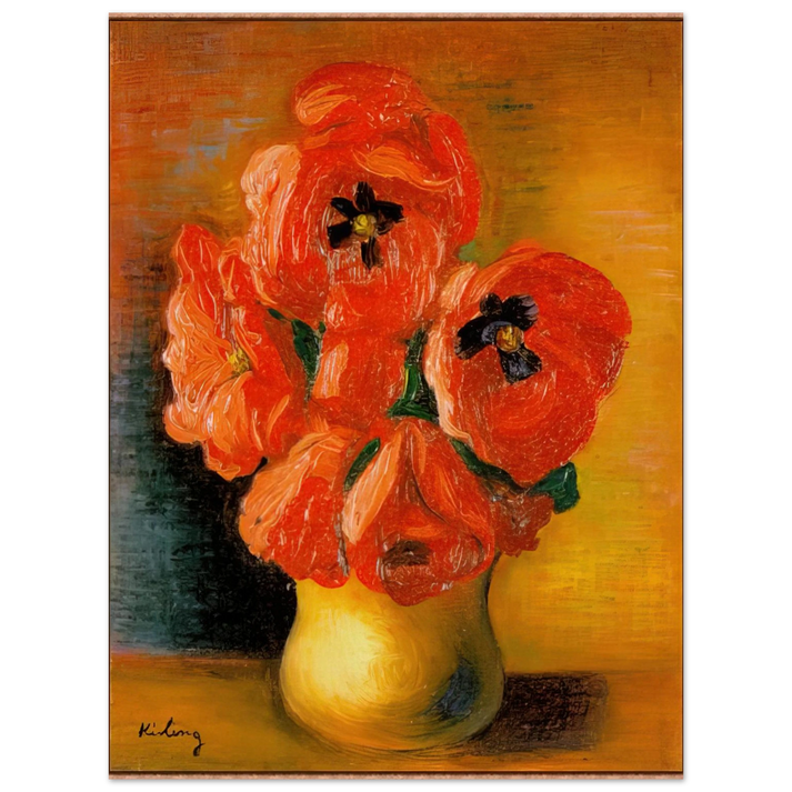 Moise Kisling - BOUQUET OF PEONIES 75x100 cm / 30x40inches Fine Art Poster