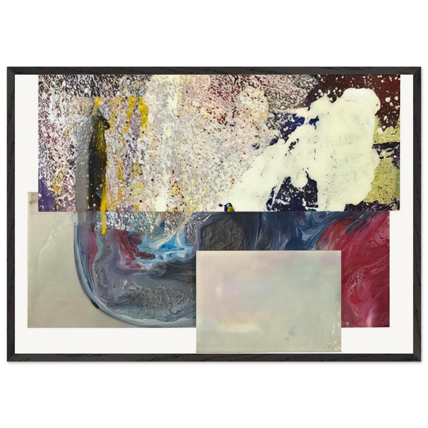 Newly Little - Sam Gilliam 70x100 cm / 28x40 inches Framed Art Print – Black Wooden Frame
