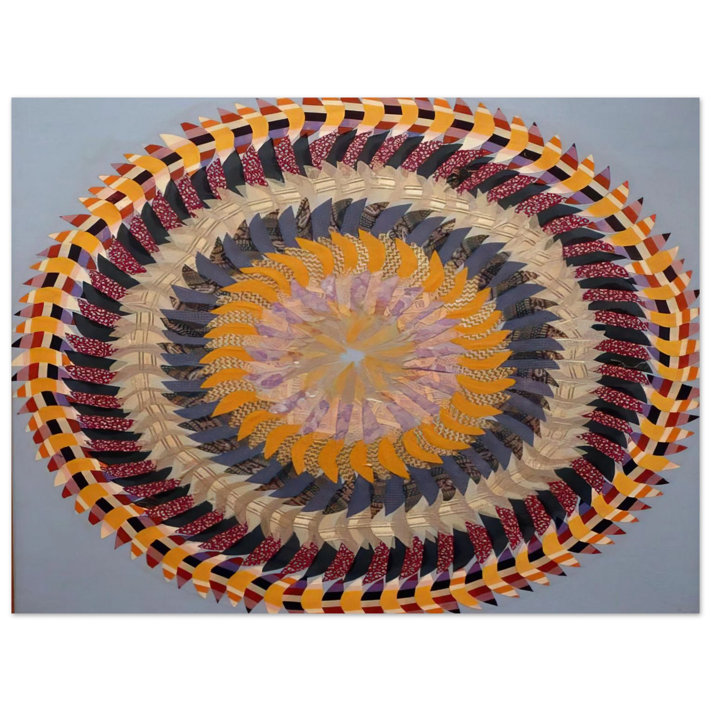 Miriam Schapiro - Golden Pinwheel - 1979 75x100 cm / 30x40inches Fine Art Poster