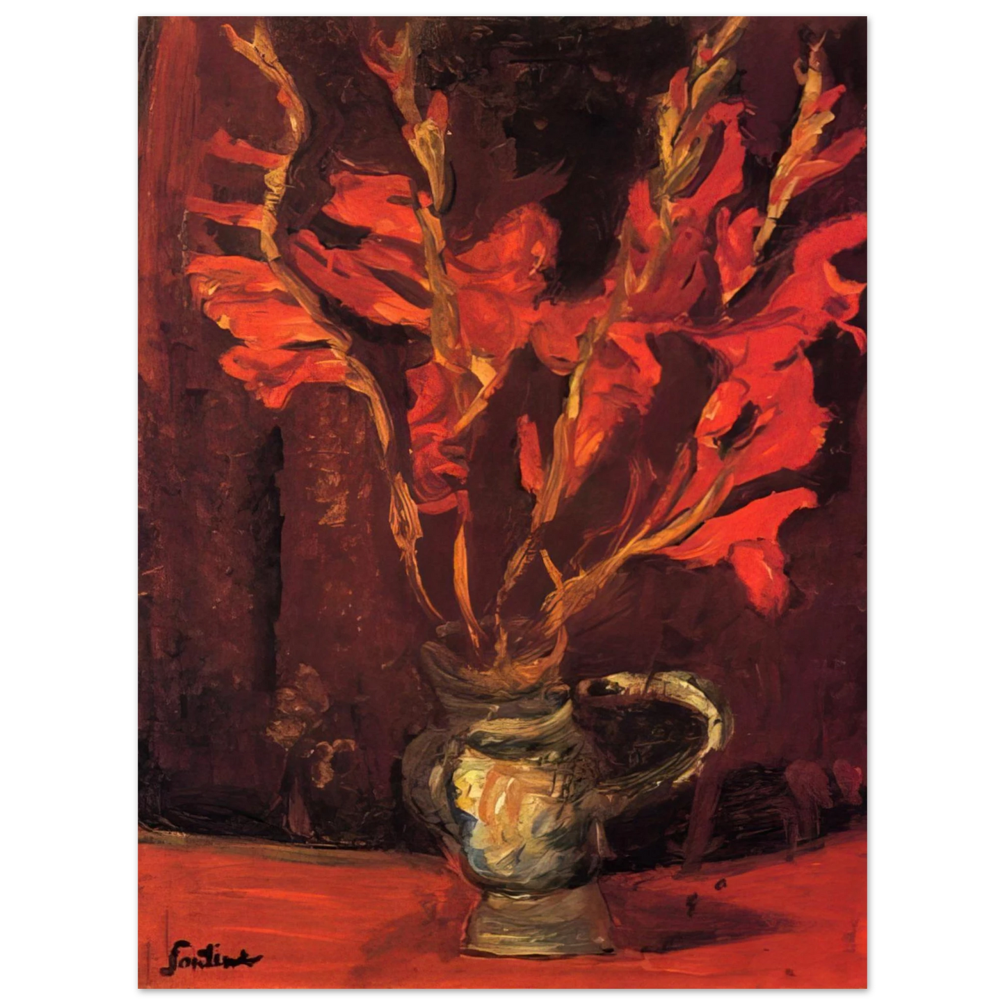 Chaim Soutine - GLADIOLI 1919 75x100 cm / 30x40inches Fine Art Poster