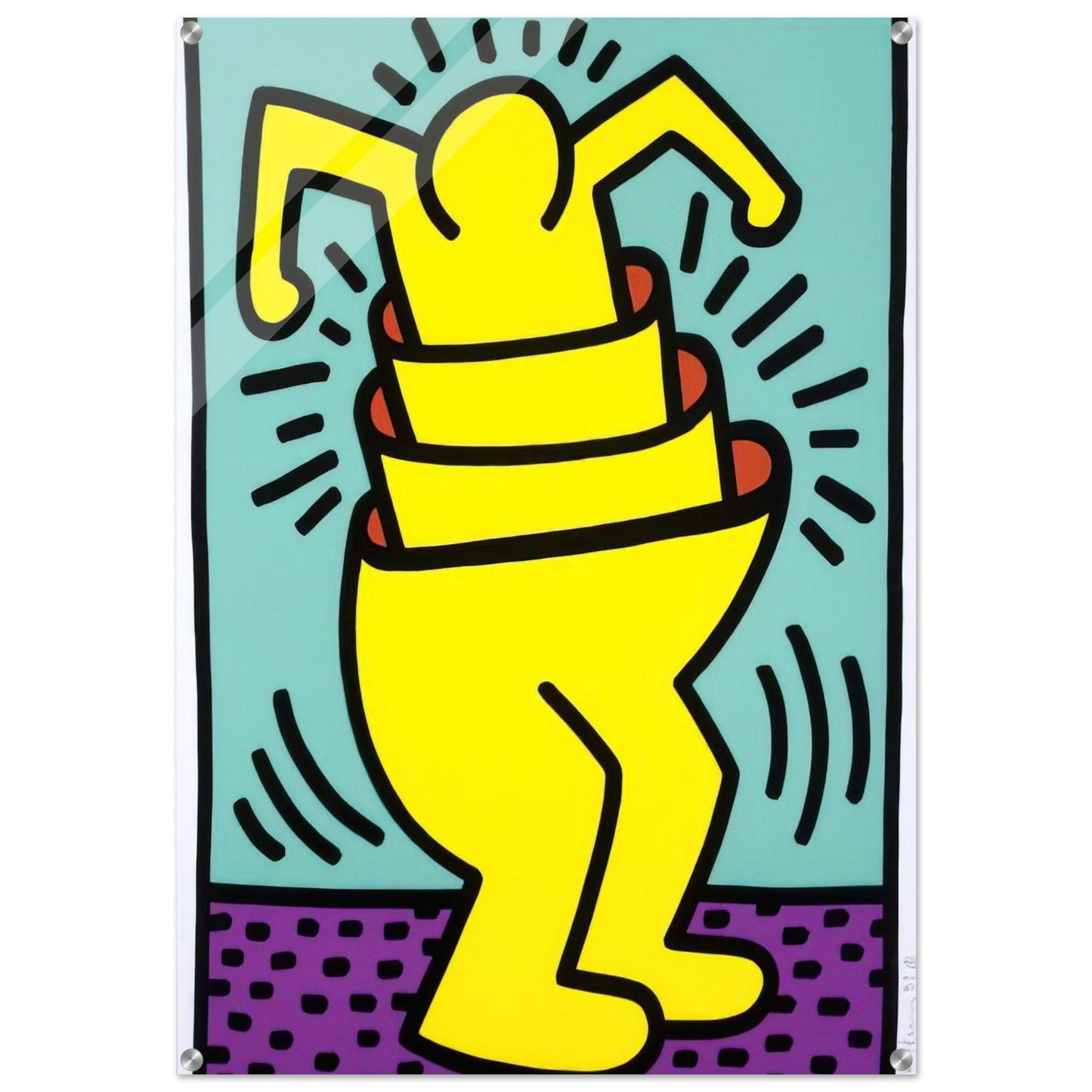 UNTITLED 1989 - Keith Haring Acrylic Print - 70x100 cm / 28x40″ inches