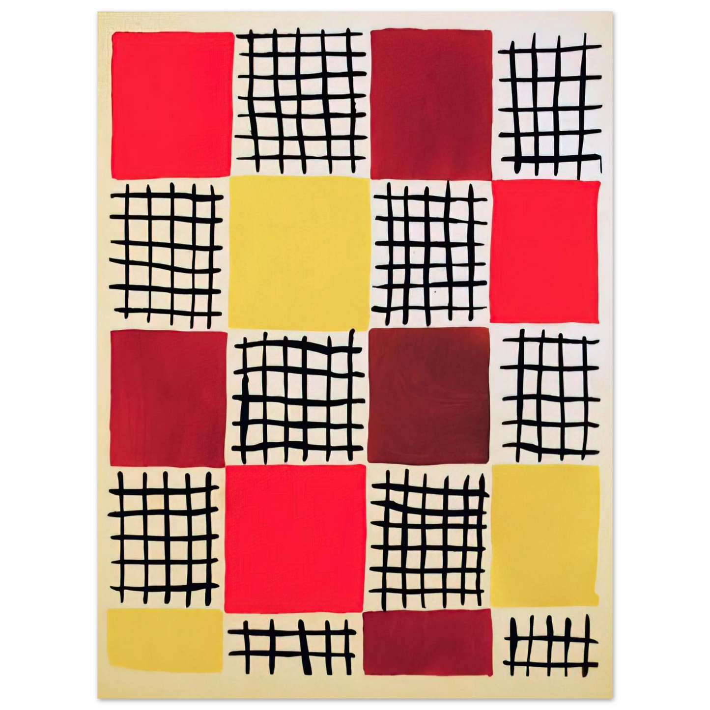 Sonia Delaunay - COMPOSITION 7 75x100 cm / 30x40inches Fine Art Poster