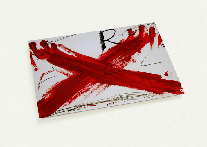FOLL 1973 By Antoni Tapies Pack of 10 Post Cards | Antoni Tapies Post Cards | A6 (10.5 x 14.8 cm) - 4.1 x 5.8 inches