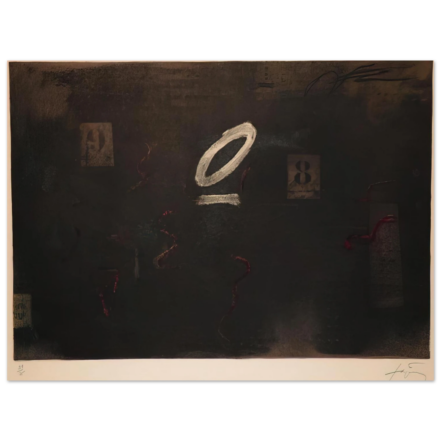 Antoni Tapies - SOUS ZERO 1979 75x100 cm / 30x40inches Fine Art Poster