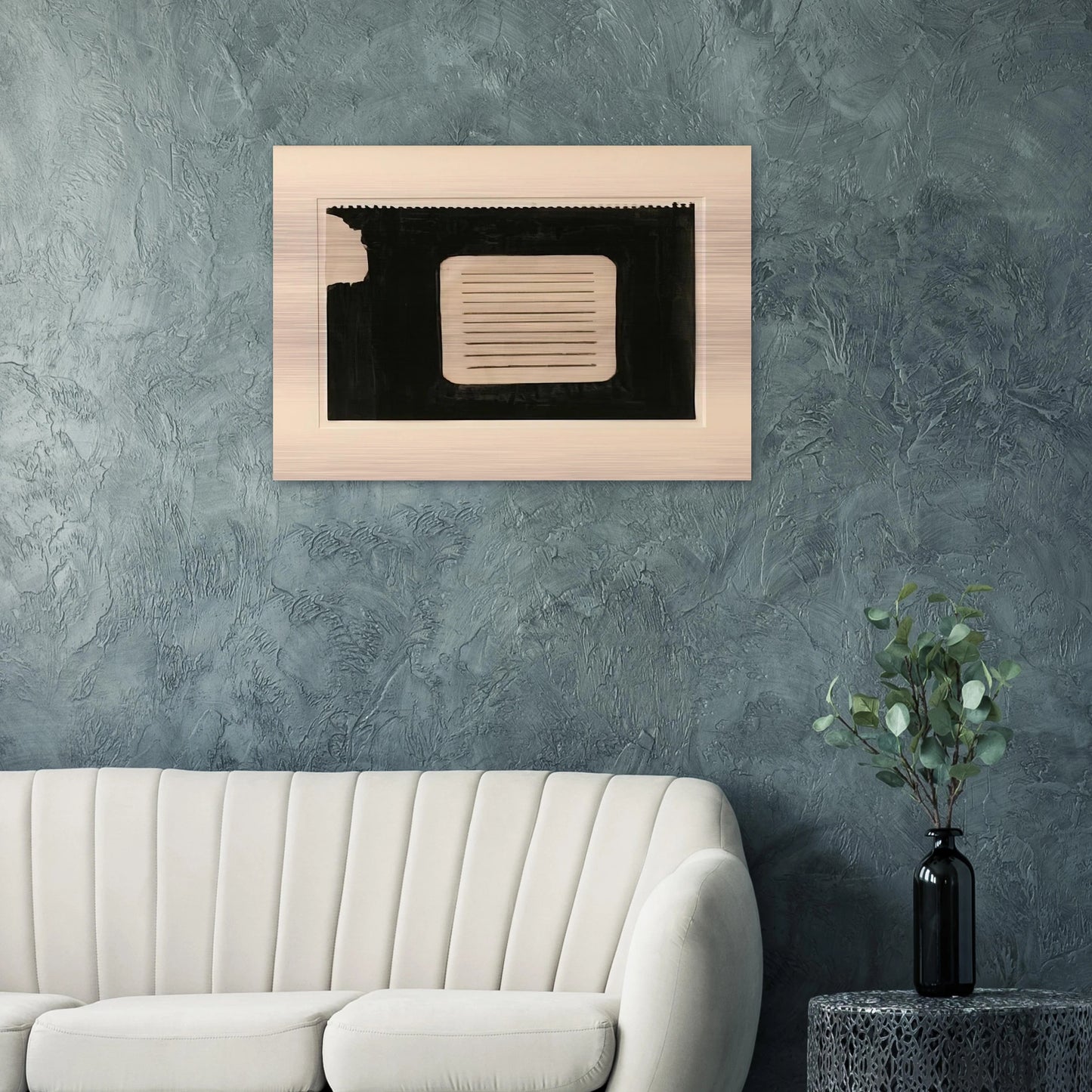 Untitled - 1962 - Donald Judd Brushed Aluminum Print - 70x100 cm / 28x40 inches | Donald Judd Aluminum Print | Donald Judd Prints