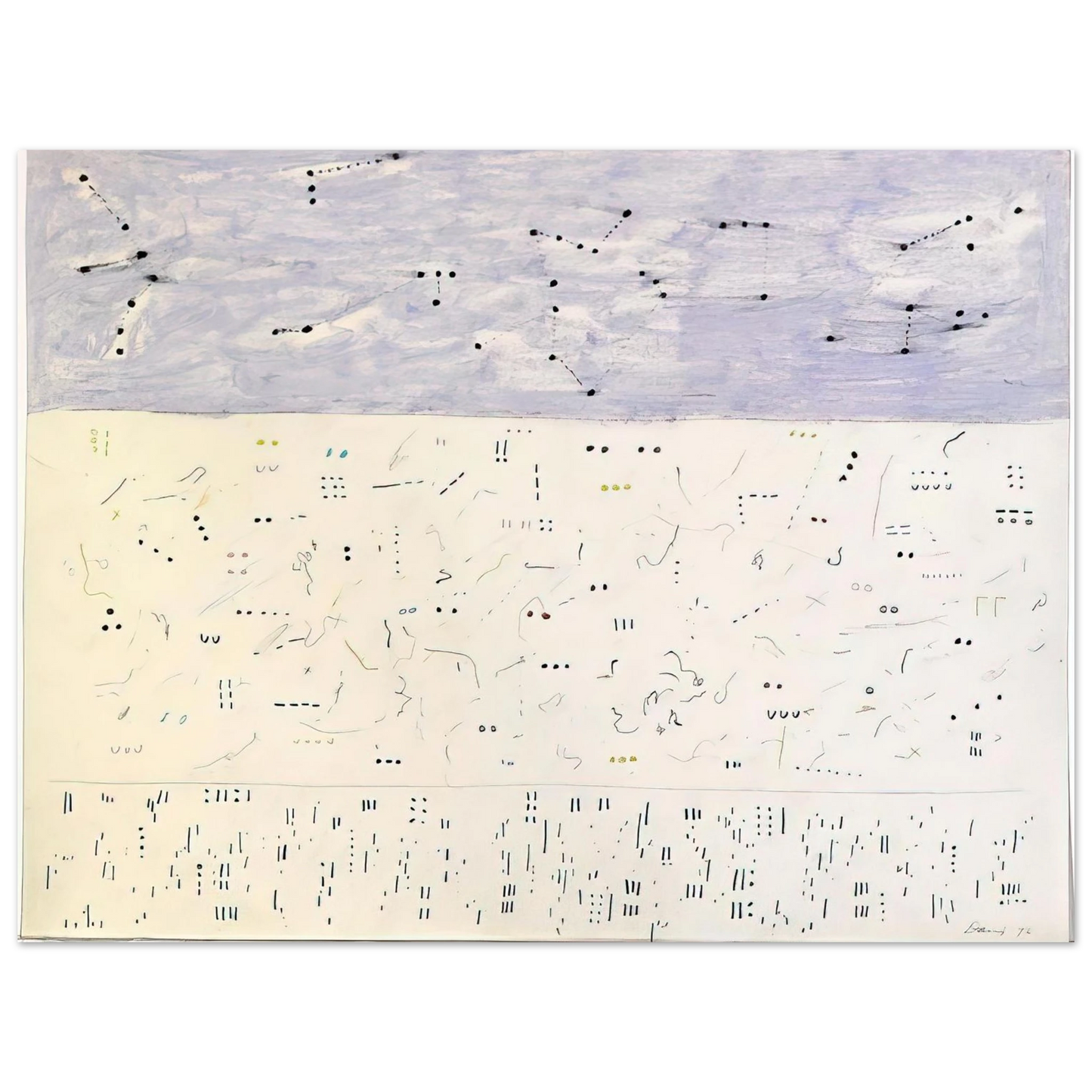 Gene Davis - Deep Six - 1979 75x100 cm / 30x40inches Fine Art Poster