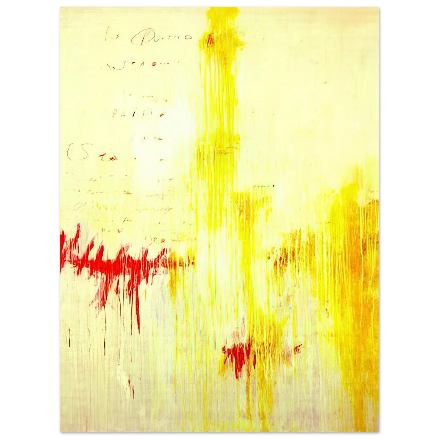 Cy Twombly - Quattro stagioni I. Estate 75x100 cm / 30x40inches Fine Art Poster
