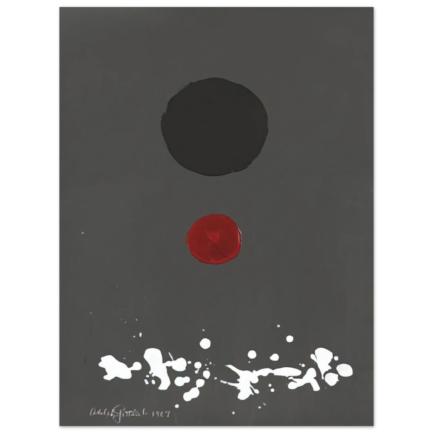 Adolph Gottlieb - Untitled - 1967 75x100 cm / 30x40inches Fine Art Poster