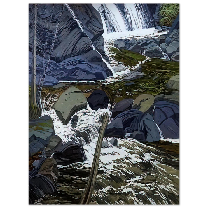 Neil Welliver - Base of Falls - 1989 75x100 cm / 30x40inches Fine Art Poster