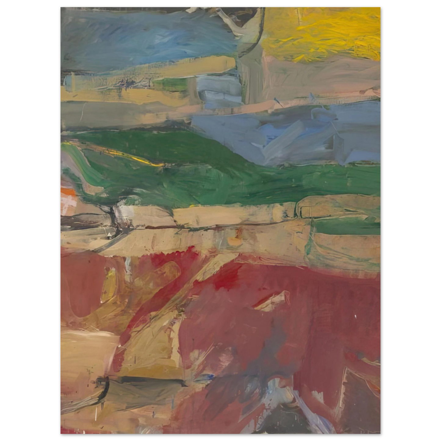 Richard Diebenkorn - Berkeley #32 75x100 cm / 30x40inches Fine Art Poster