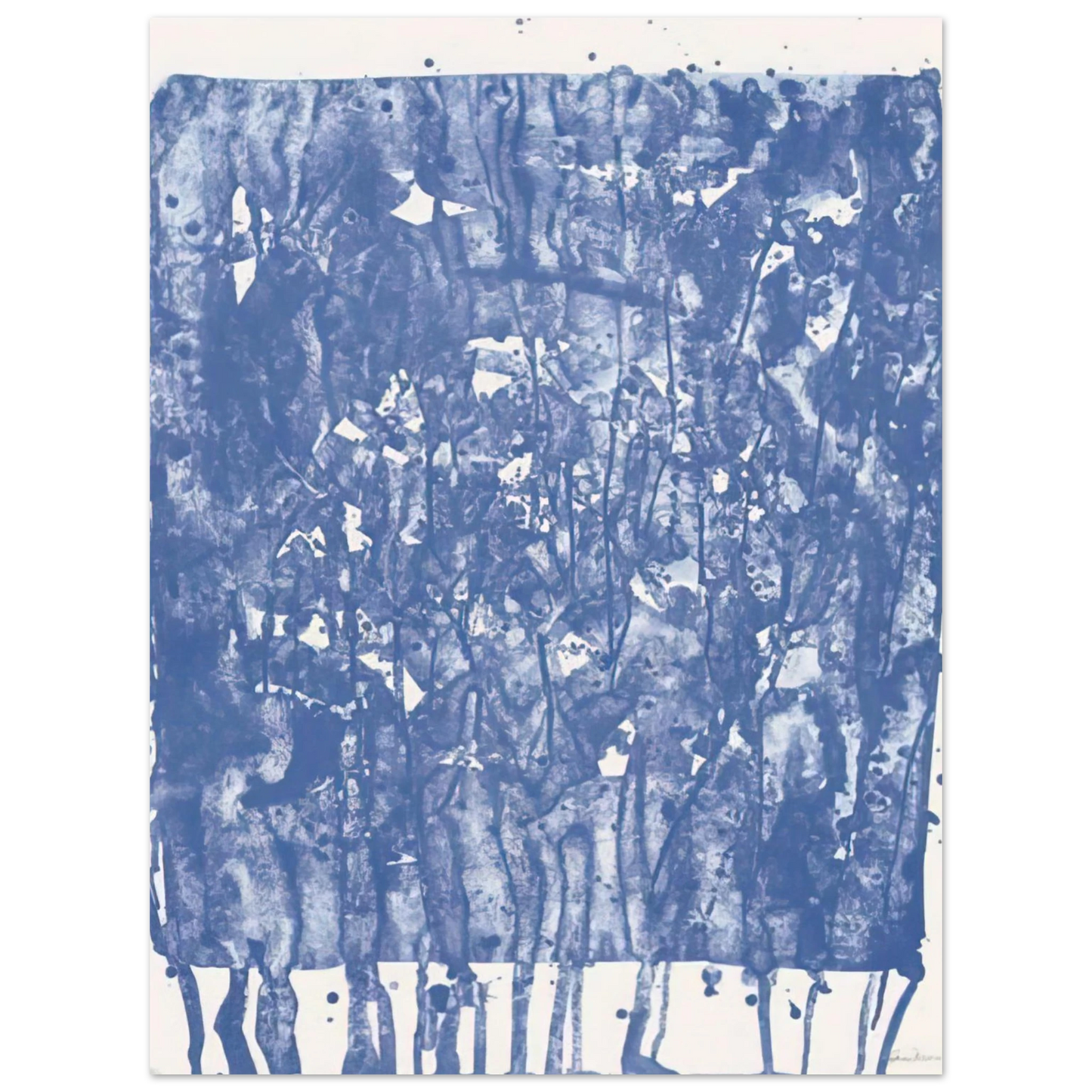 Sam Francis - Untitled from Papierski Portfolio SF 351 75x100 cm / 30x40inches Fine Art Poster