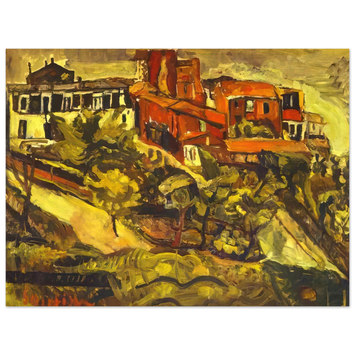 Chaim Soutine - RED HOUSES 75x100 cm / 30x40inches Fine Art Poster