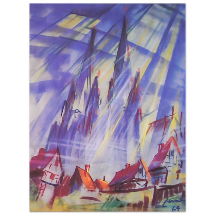 Konrad Zuse - Untitled - 1964 75x100 cm / 30x40inches Fine Art Poster