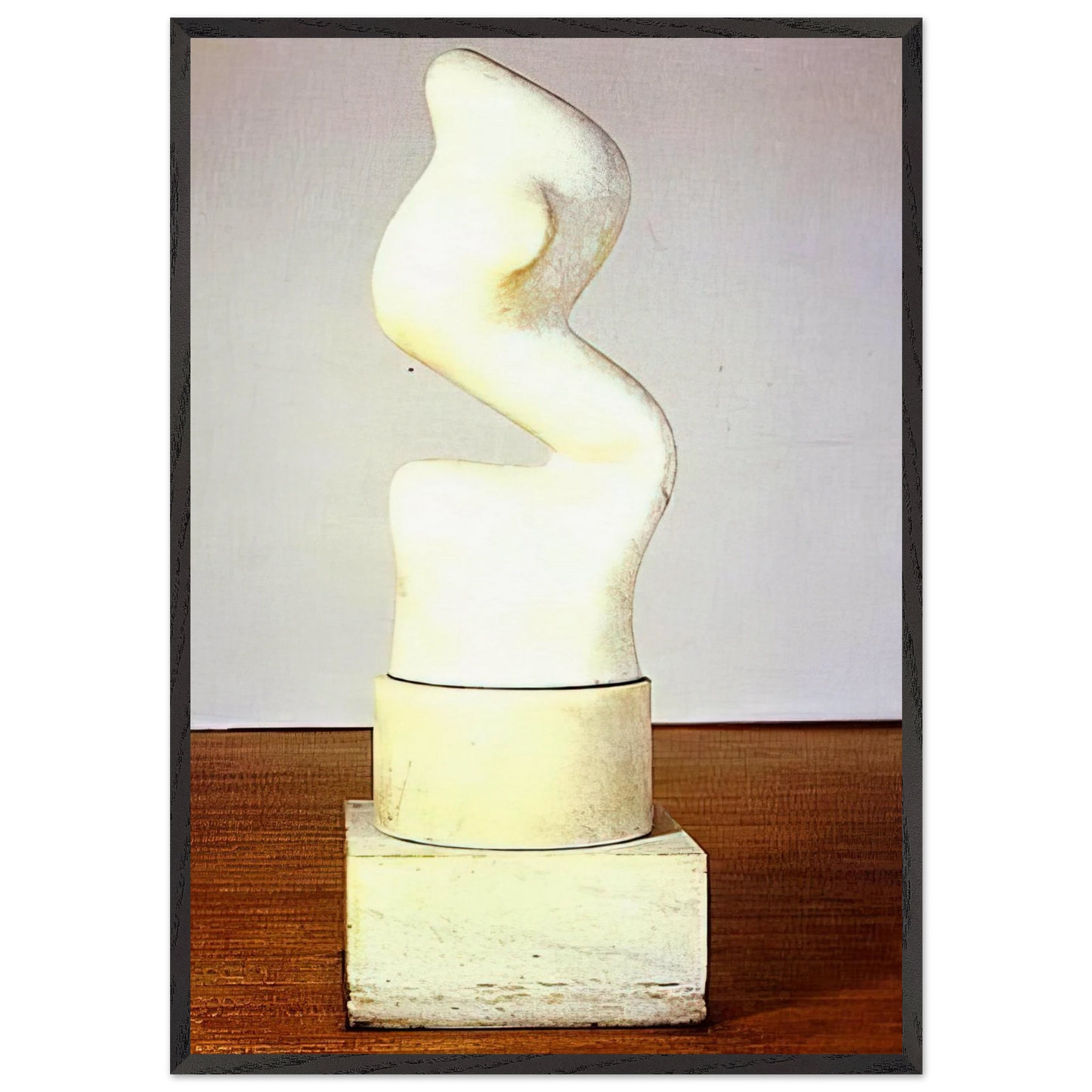 Rising Up S elevant - Jean Arp 70x100 cm / 28x40 inches Framed Art Print – Black Wooden Frame
