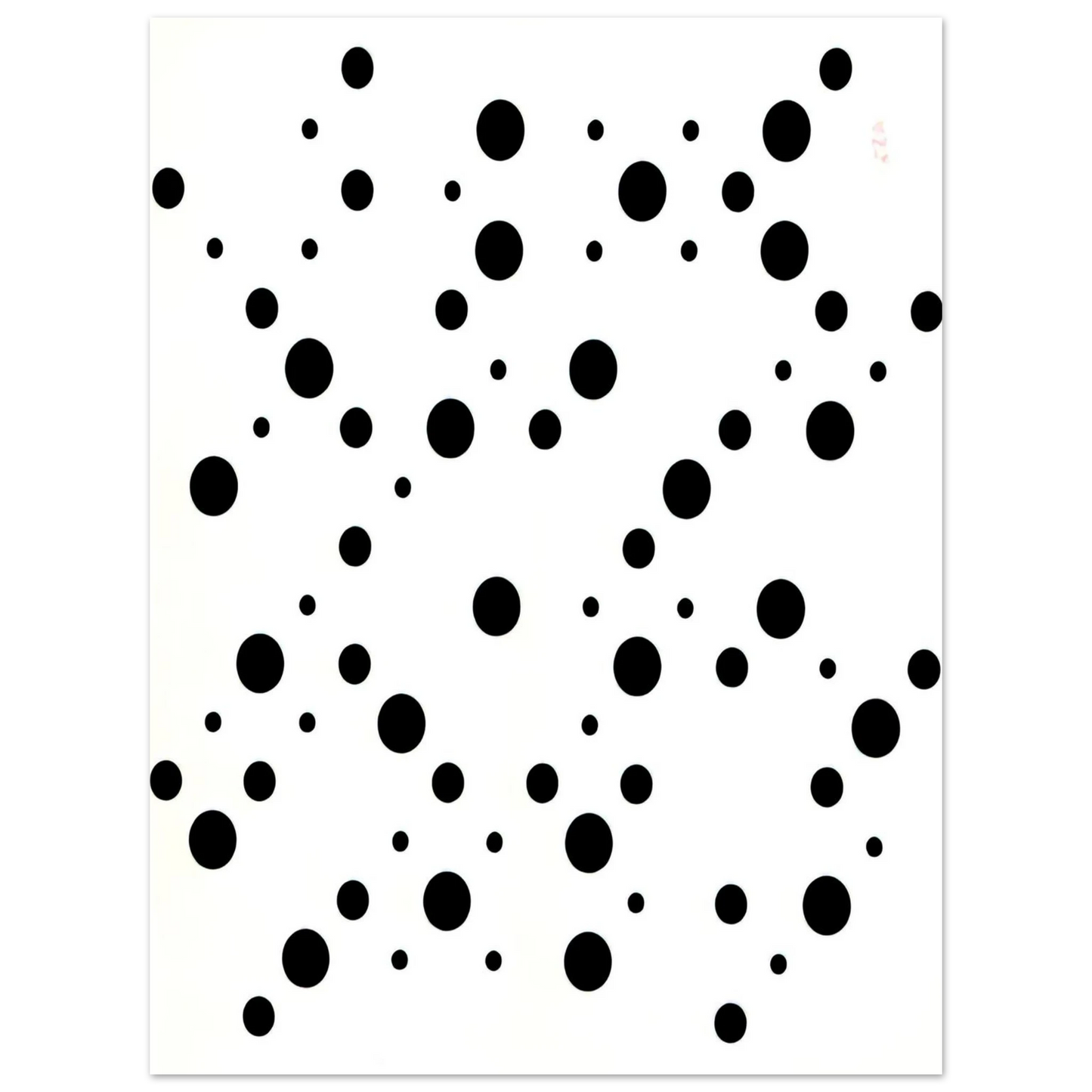 Bridget Riley - WHITE DISKS 1 75x100 cm / 30x40inches Fine Art Poster