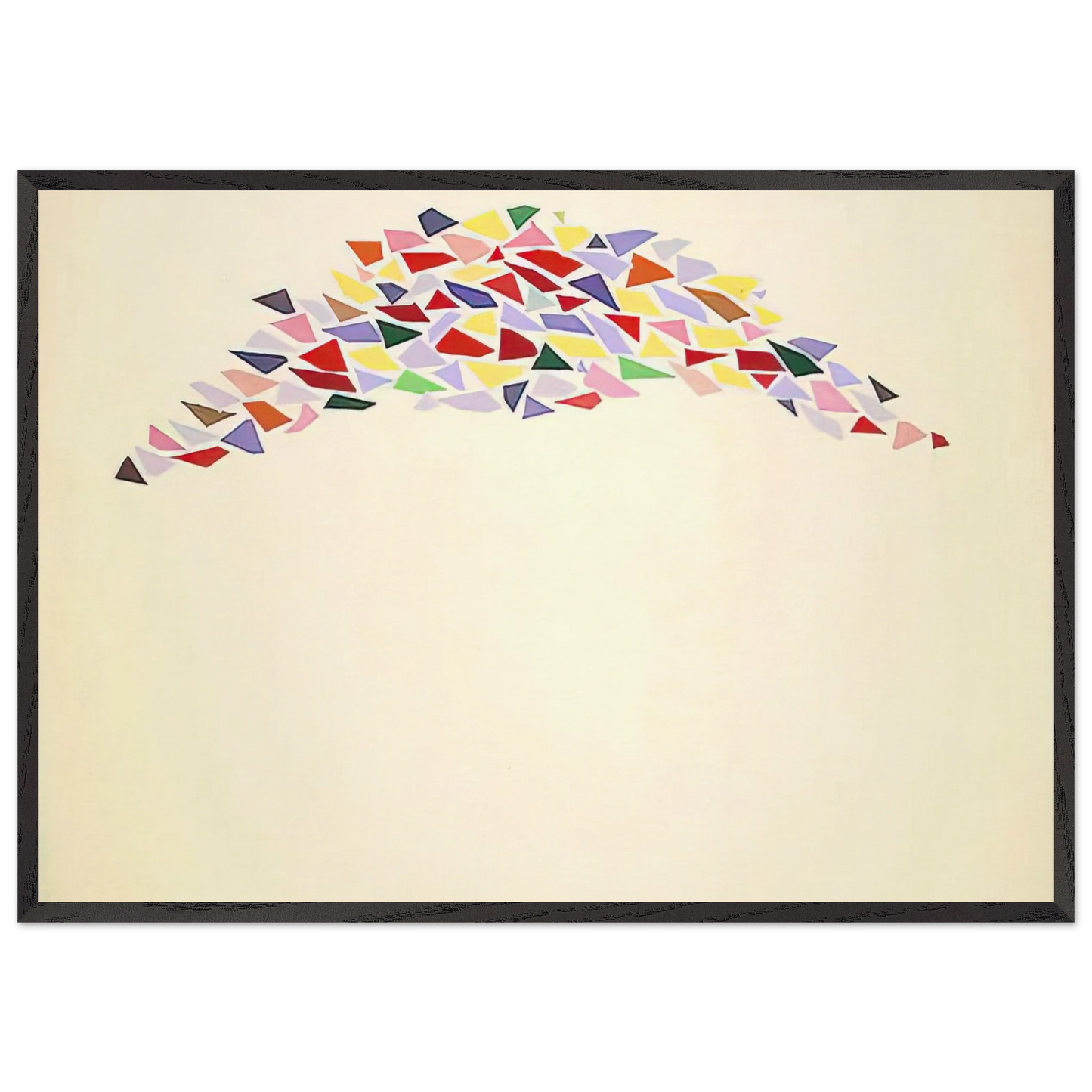 Texas Arch I - Post-Painterly Abstraction - Robert Goodnough 70x100 cm / 28x40 inches Framed Art Print – Black Wooden Frame