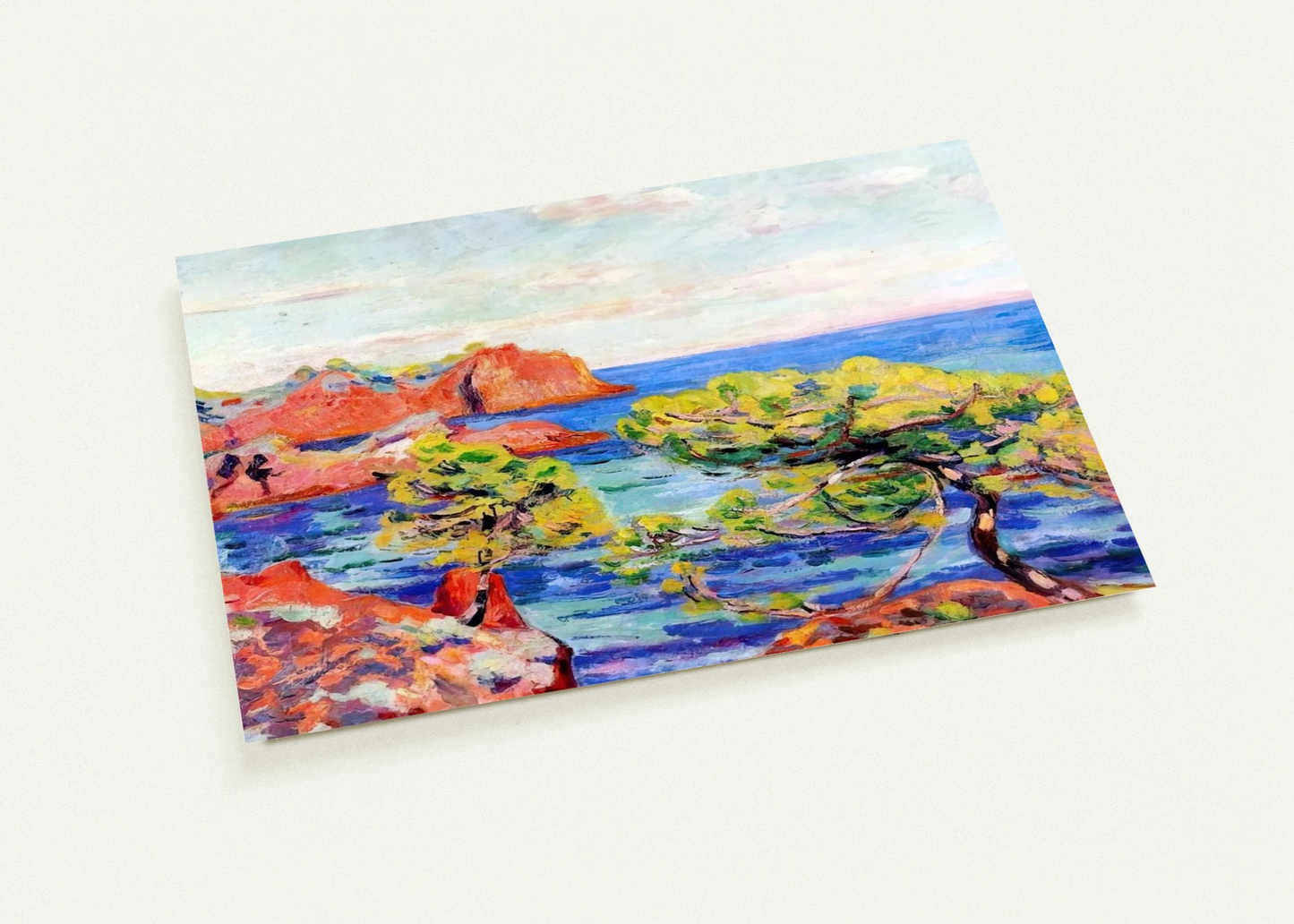 Le Trayas - 1907 By Armand Guillaumin Pack of 10 Post Cards | Armand Guillaumin Post Cards | A6 (10.5 x 14.8 cm) - 4.1 x 5.8 inches