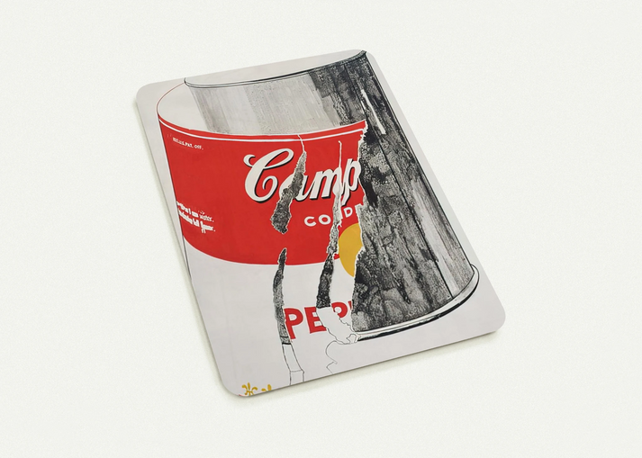 Big Torn Campbell's Soup Can Pepper Pot By Andy Warhol Pack of 10 Post Cards | Andy Warhol Post Cards | A6 (10.5 x 14.8 cm) - 4.1 x 5.8 inches