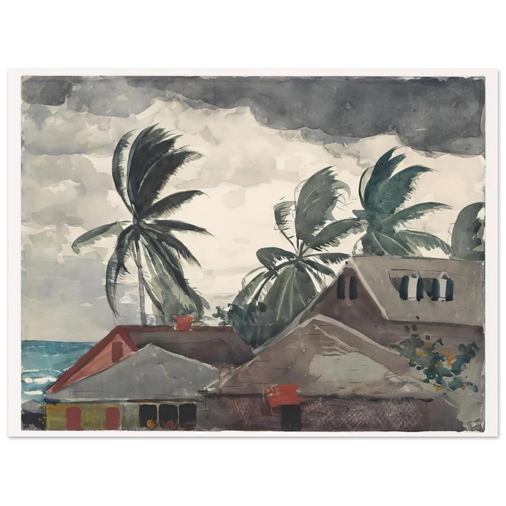 Winslow Homer - HURRICANE BAHAMAS 1898 75x100 cm / 30x40inches Fine Art Poster