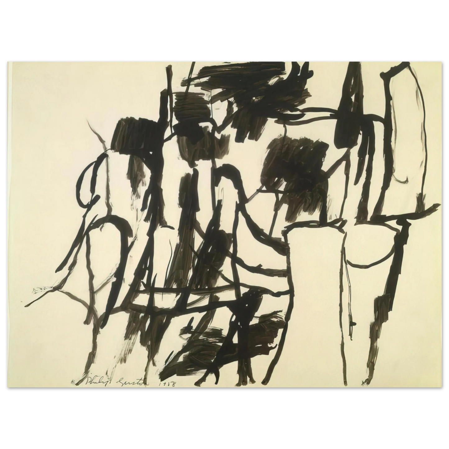 Philip Guston - UNTITLED 4 75x100 cm / 30x40inches Fine Art Poster