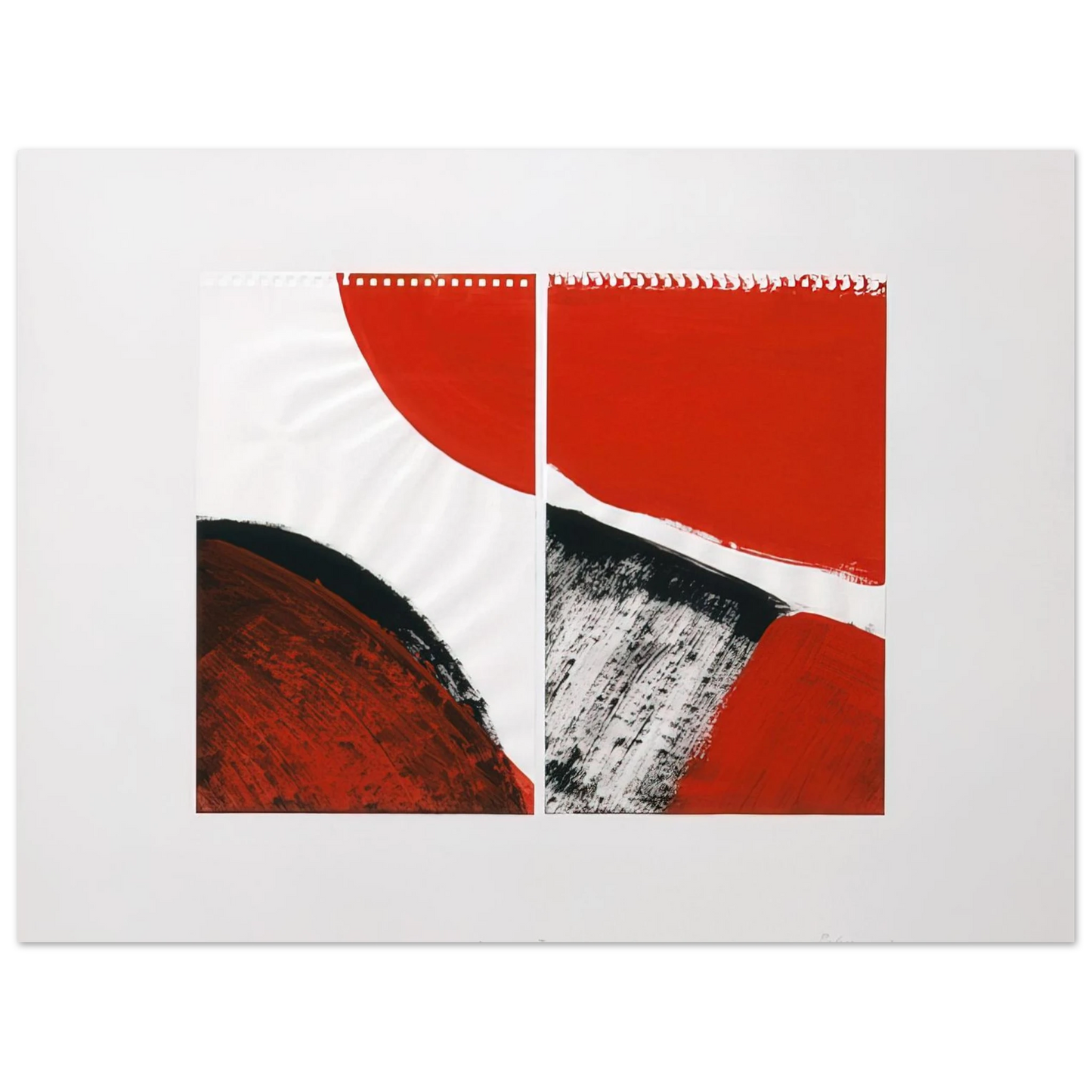 Blinky Palermo - WHO KNOWS THE BEGINNING AND WHO KNOWS THE END II 1976 75x100 cm / 30x40inches Fine Art Poster