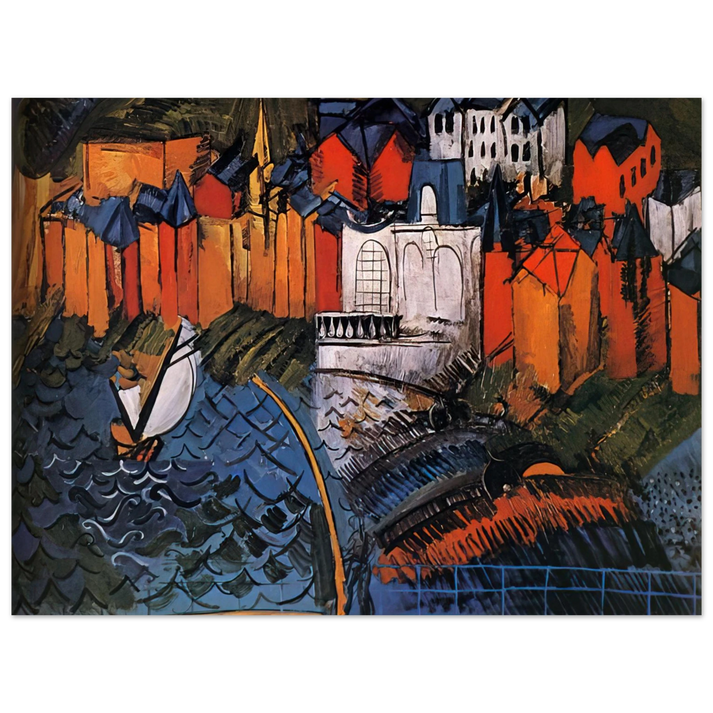 Raoul Dufy - SAILBOAT AT SAINTE ADRESSE 1912 75x100 cm / 30x40inches Fine Art Poster
