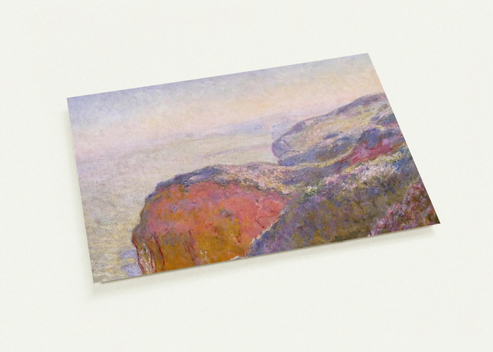 Cliff near Dieppe in the Morning By claude monet Pack of 10 Post Cards | claude monet Post Cards | A6 (10.5 x 14.8 cm) - 4.1 x 5.8 inches