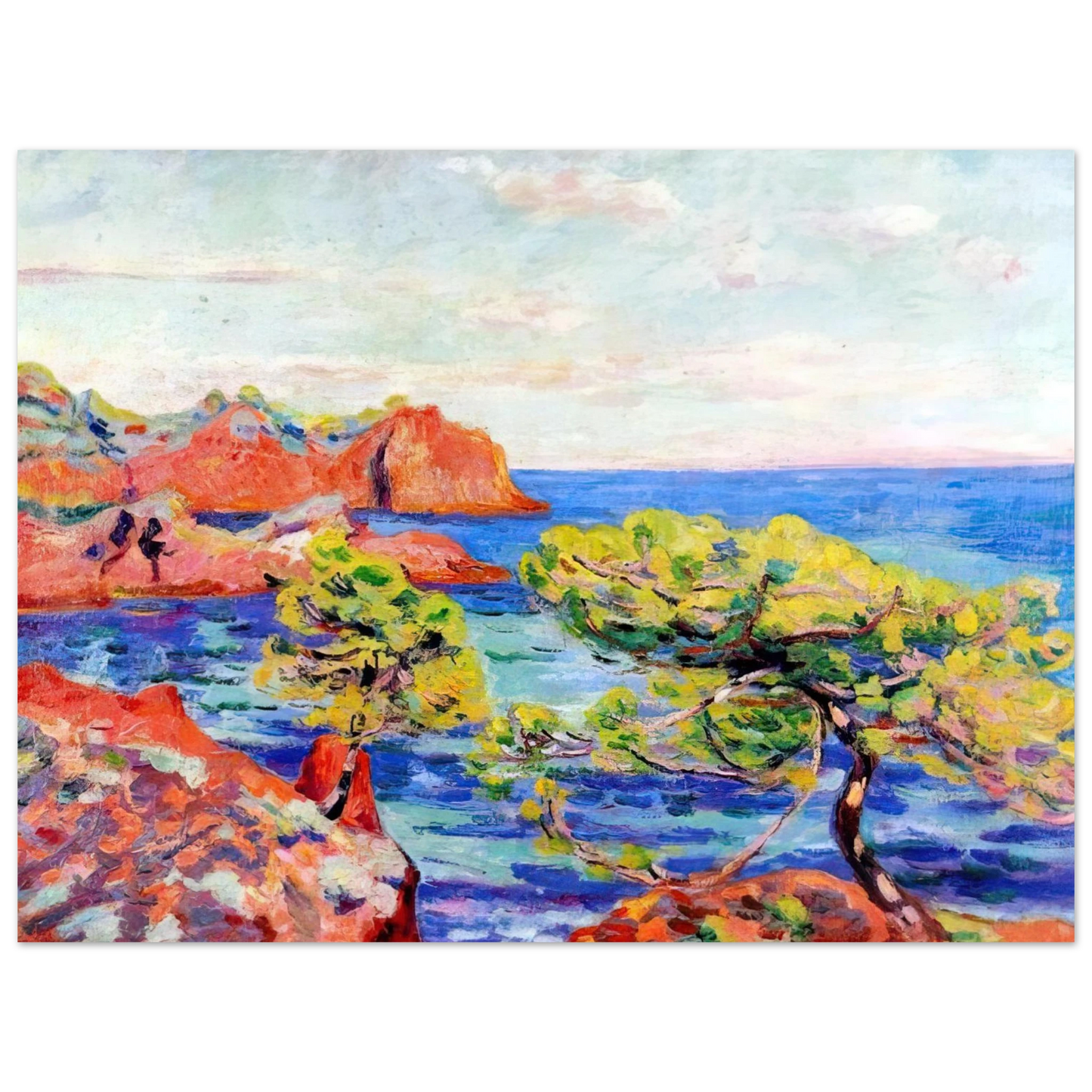 Armand Guillaumin - Le Trayas - 1907 75x100 cm / 30x40inches Fine Art Poster