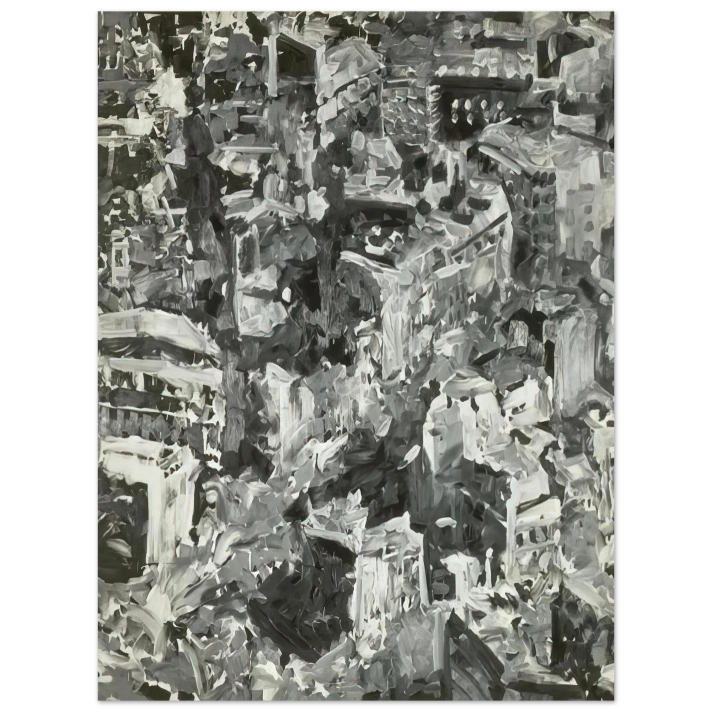 Gerhard Richter - TOWNSCAPE PARIS 1968 75x100 cm / 30x40inches Fine Art Poster