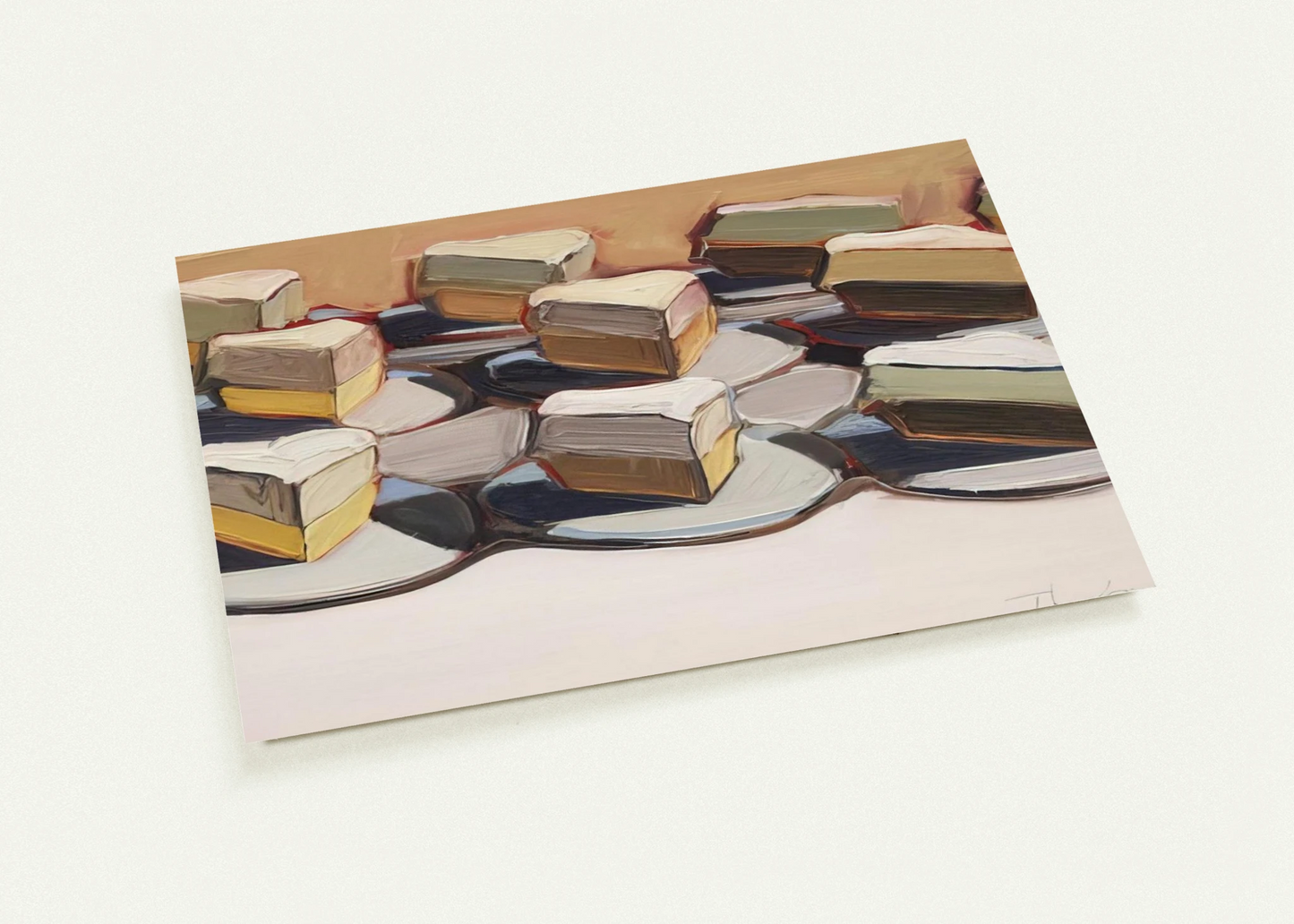 Cut Meringues - 1961 By Wayne Thiebaud Pack of 10 Post Cards | Wayne Thiebaud Post Cards | A6 (10.5 x 14.8 cm) - 4.1 x 5.8 inches