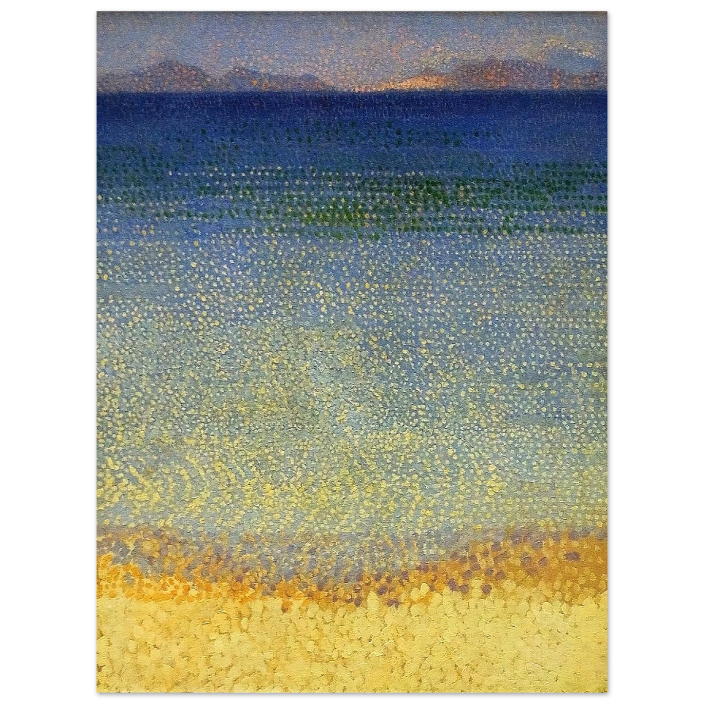 Henri-Edmond Cross - The Iles d'Or The Iles d'Hyeres, Var 75x100 cm / 30x40inches Fine Art Poster