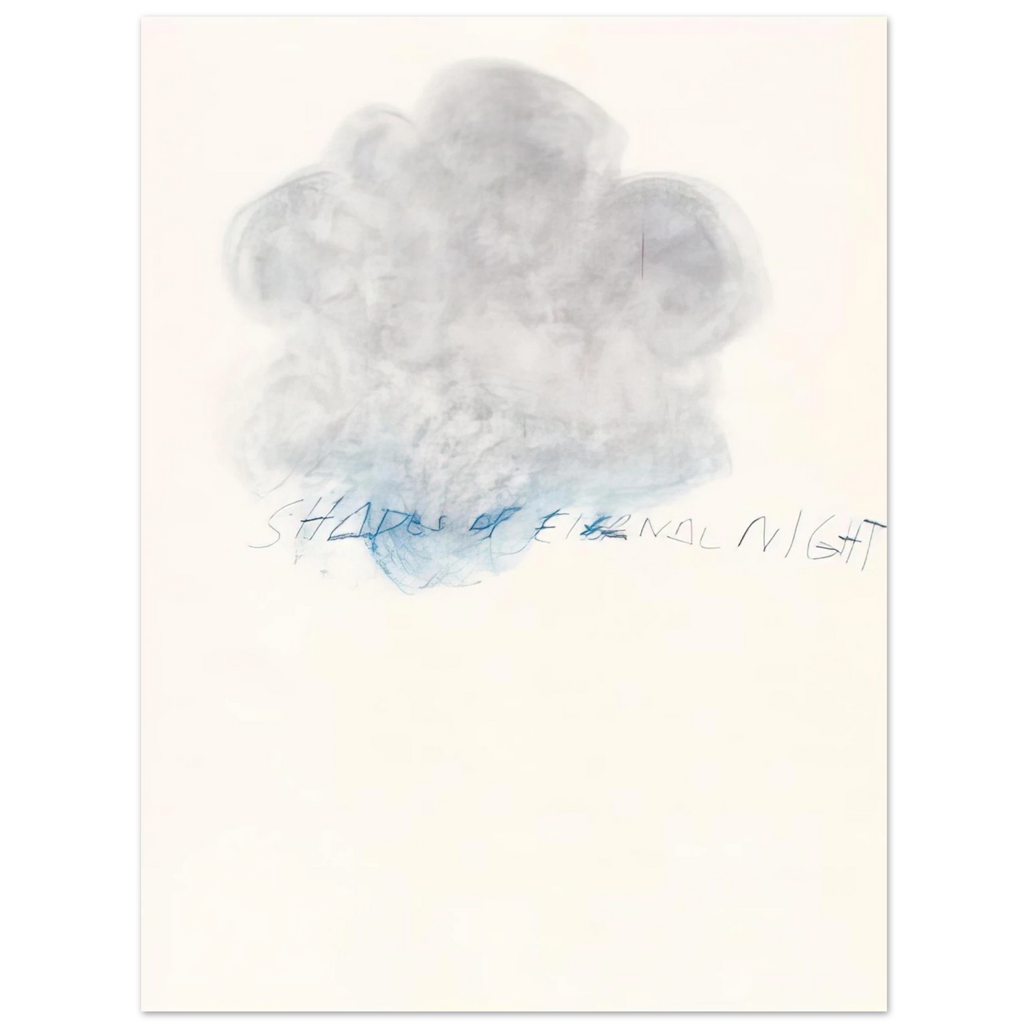 Cy Twombly - Fifty Days at Iliam. Shades of Eternal Night 75x100 cm / 30x40inches Fine Art Poster