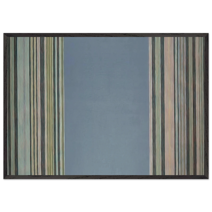 Prince Albert - 1978 - Gene Davis 70x100 cm / 28x40 inches Framed Art Print – Black Wooden Frame