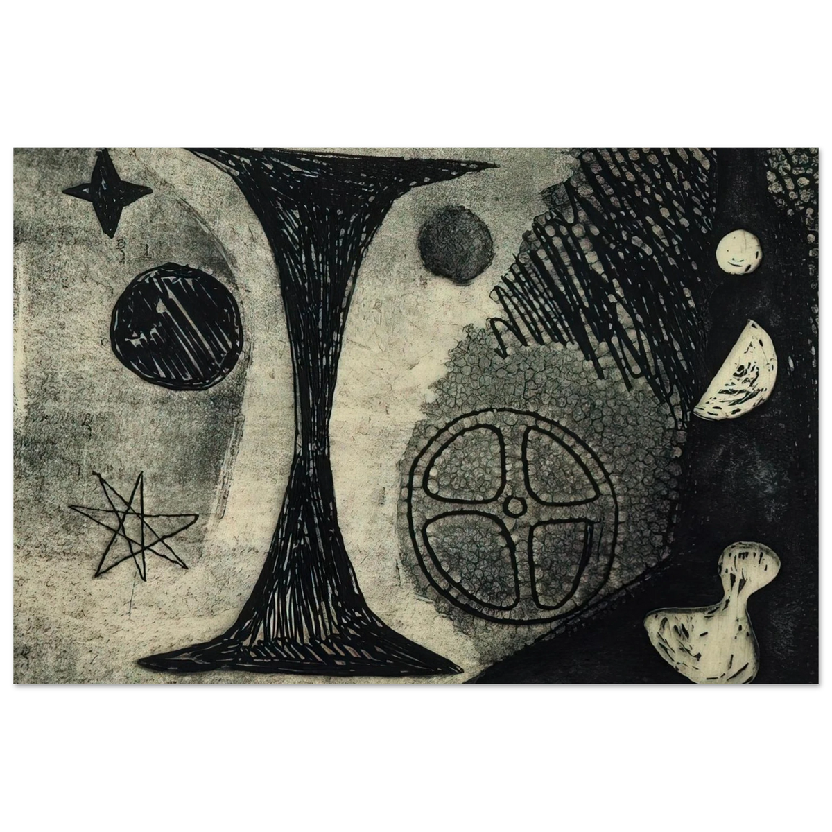 Alexander Calder - THE BIG I 1944 Fine Art Poster
