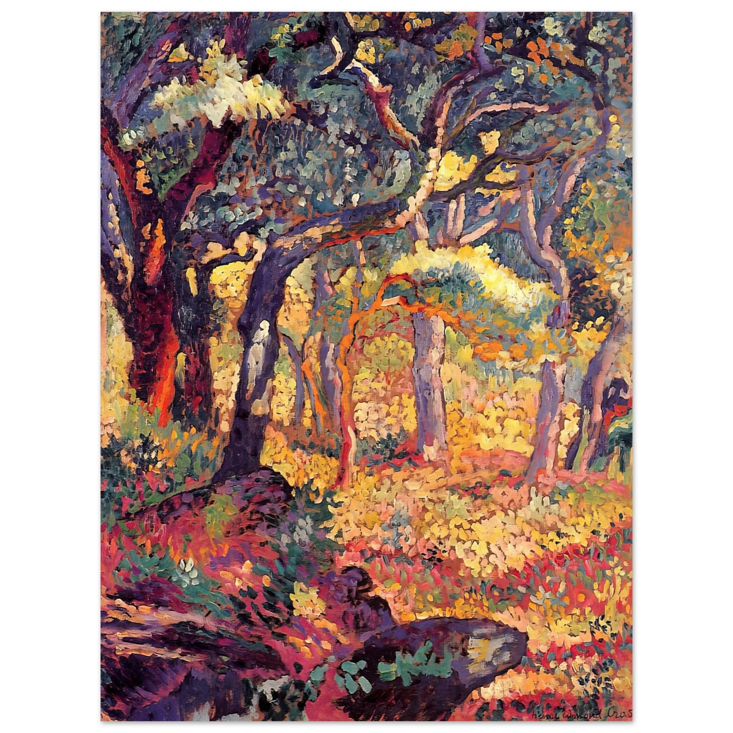 Henri-Edmond Cross - Study for The Clearing 75x100 cm / 30x40inches Fine Art Poster