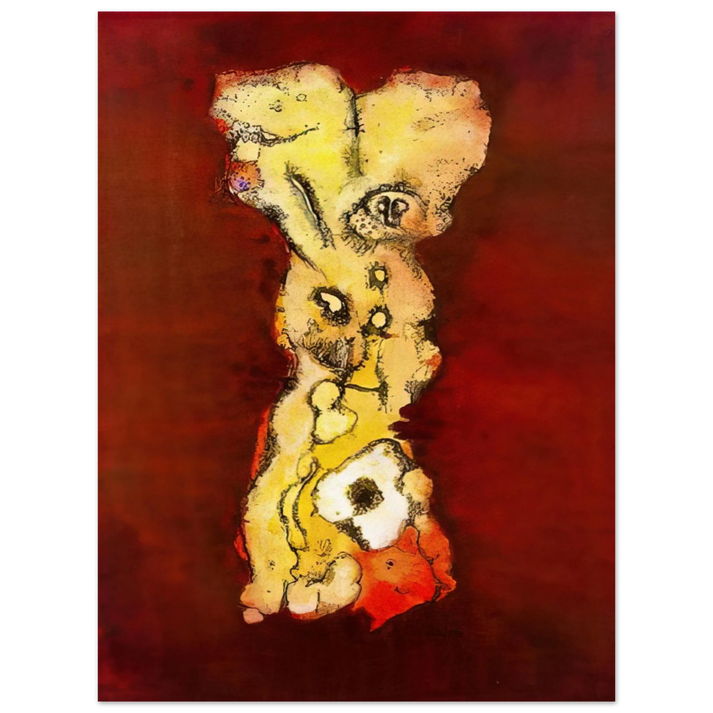 Wols - Columna de figura grotescas - Art Informel 75x100 cm / 30x40inches Fine Art Poster