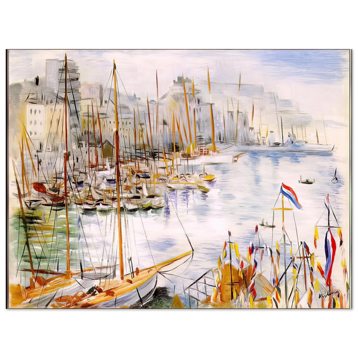 Moise Kisling - MARSEILLE PORT 75x100 cm / 30x40inches Fine Art Poster