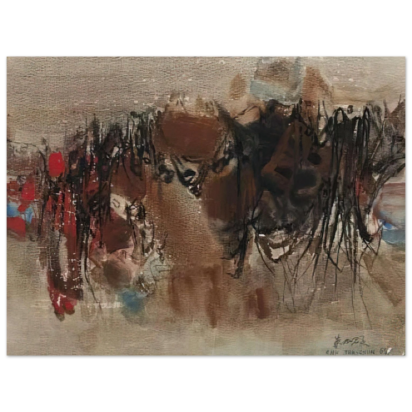 Chu teh Chun - UNTITLED 1964 1 75x100 cm / 30x40inches Fine Art Poster