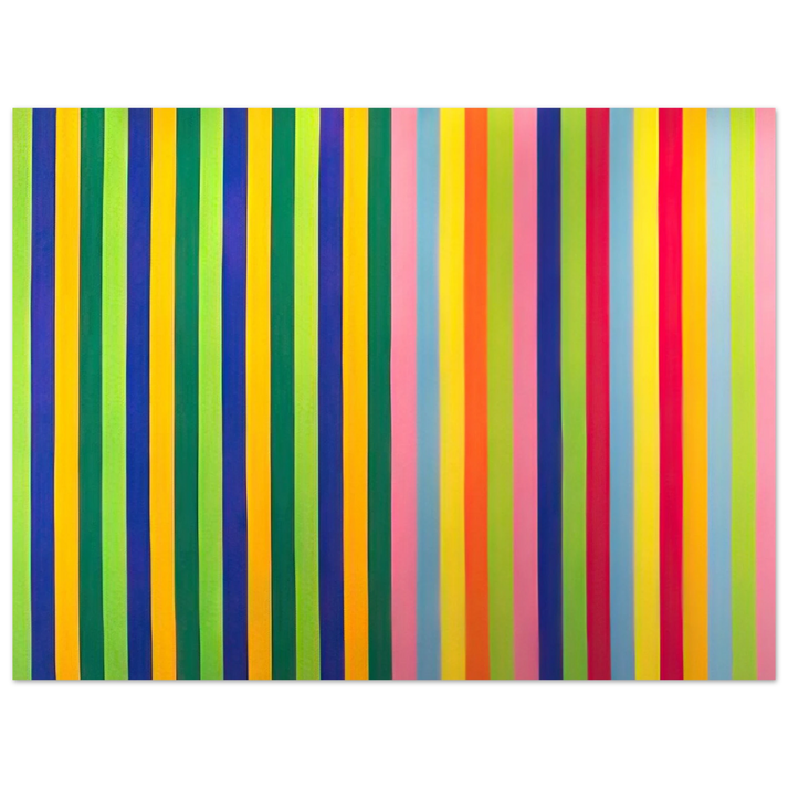 Gene Davis - Solar Skin - 1964 75x100 cm / 30x40inches Fine Art Poster