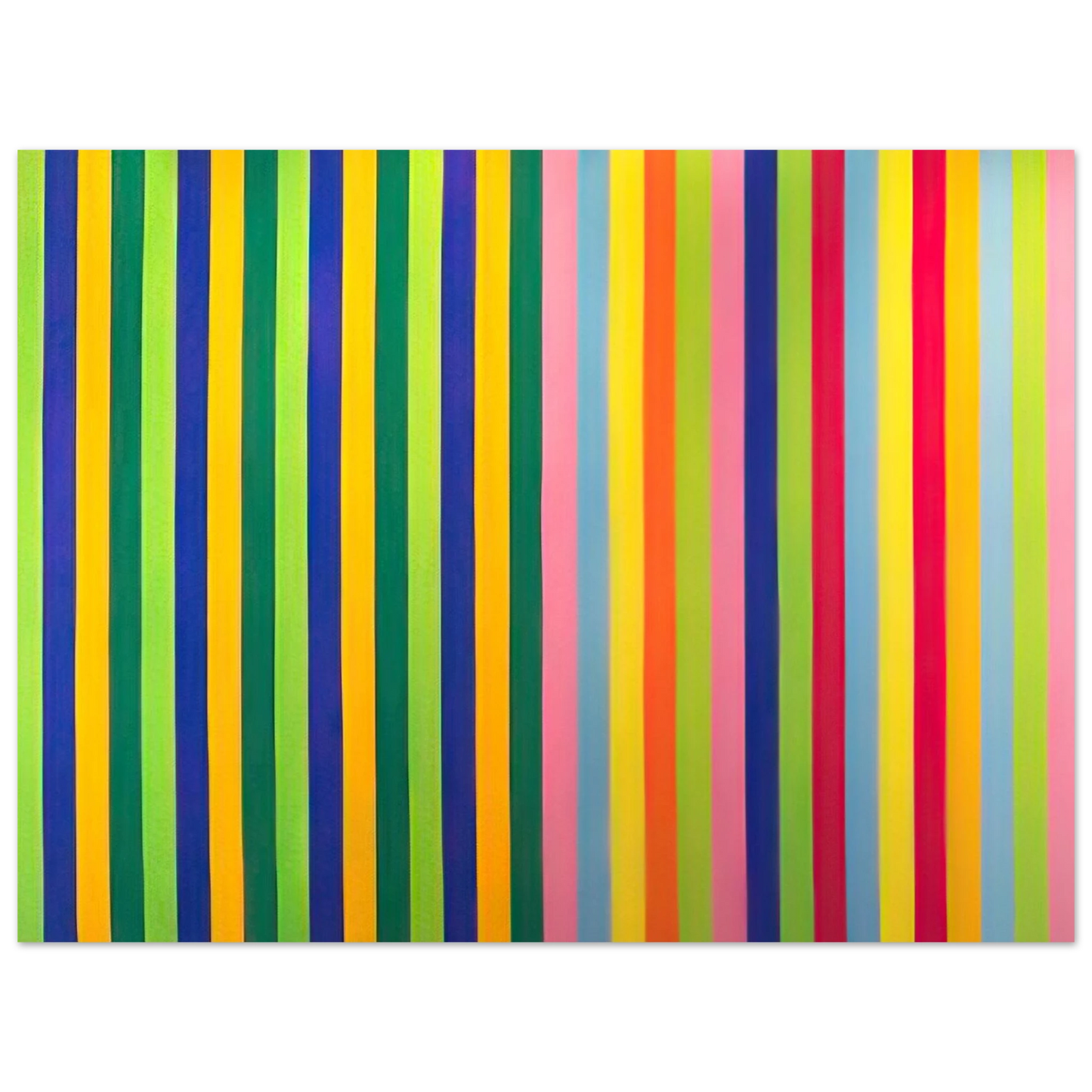 Gene Davis - Solar Skin - 1964 75x100 cm / 30x40inches Fine Art Poster
