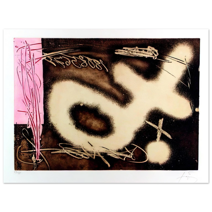 Antoni Tapies - EL P NDULO INM VIL I 1982 75x100 cm / 30x40inches Fine Art Poster